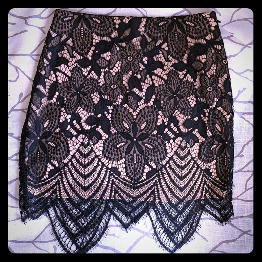 Black Lace Skirt